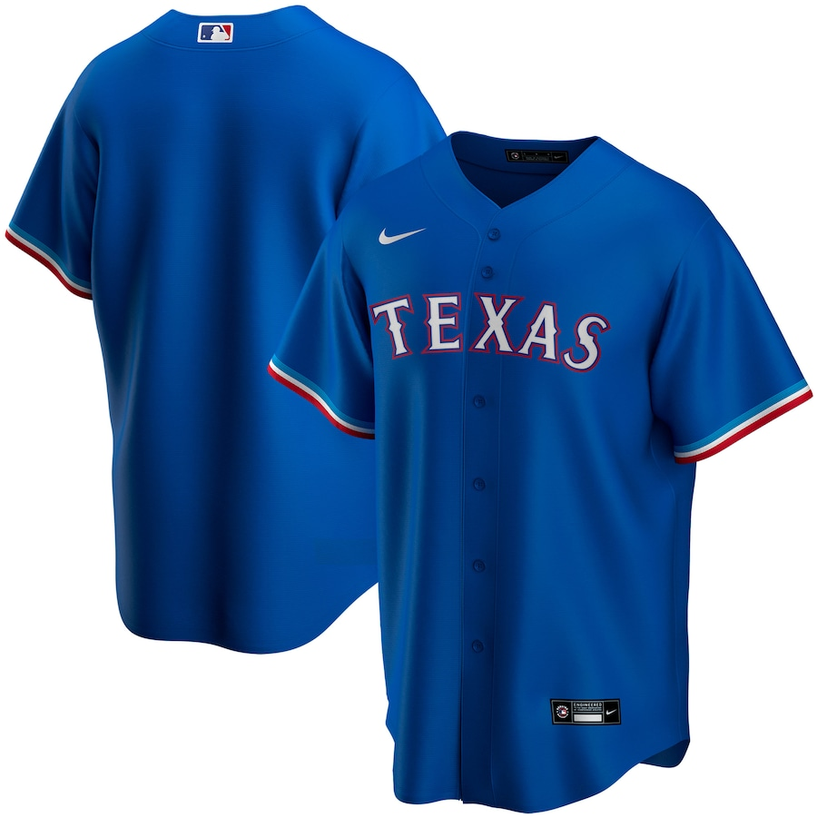 Men's Texas Rangers Blue Base Stitched Jersey Men's Texas Rangers Blue Base Stitched Jersey